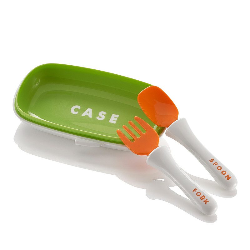 Baby Self-Feeding Spoon & Fork Set