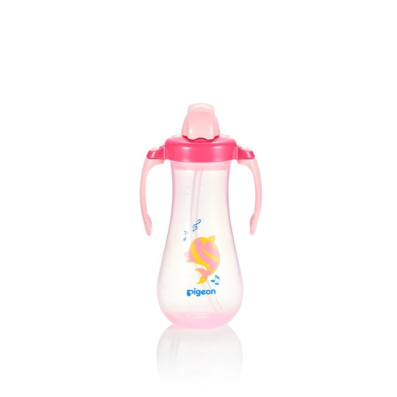 Tall Straw Training Bottle (Pink)