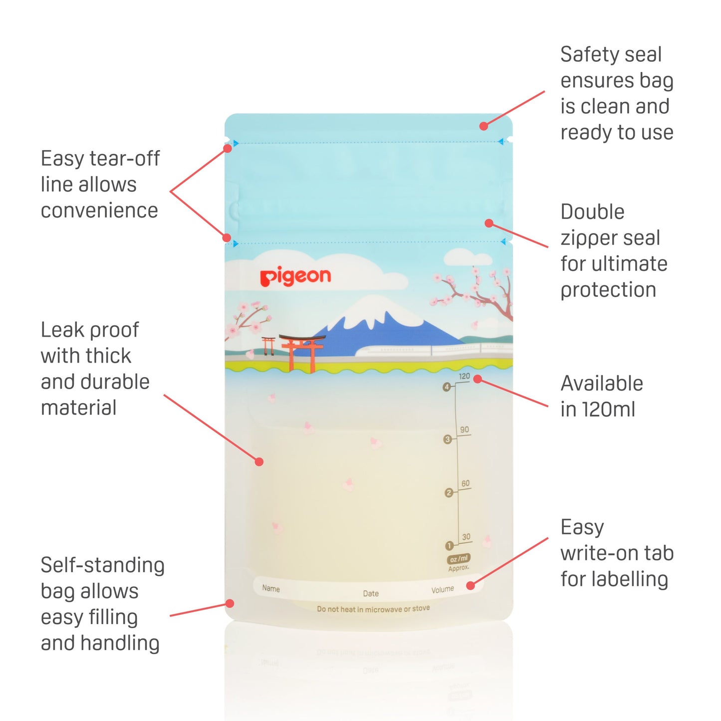 Breastmilk Storage Bags 120ml (Holidays Edition)