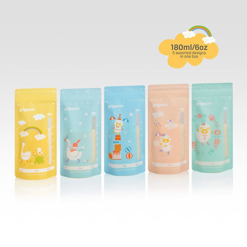 Breastmilk Storage Bags 180Ml (Animals Edition)