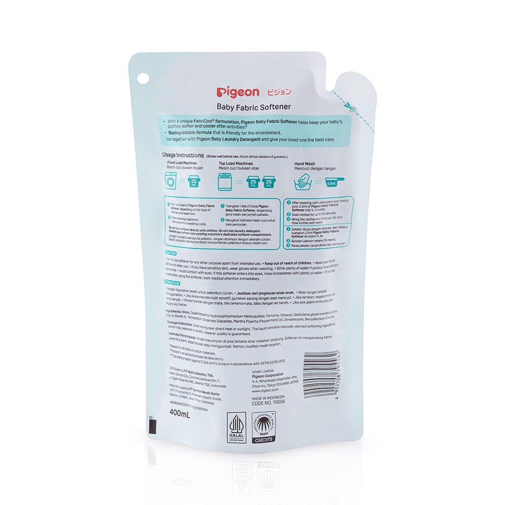 Baby Fabric Softener 400ml Refill FabriCool Formulation