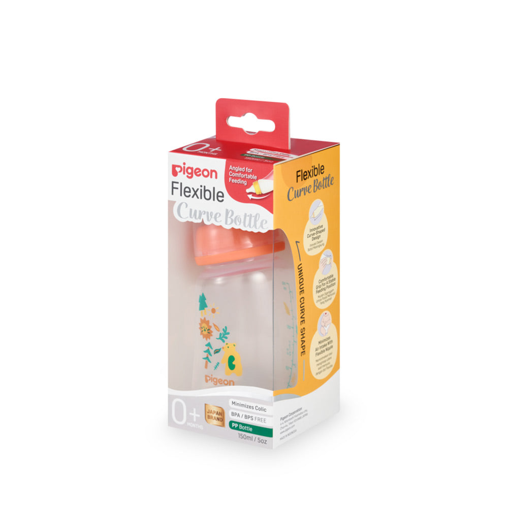 Pigeon Curve Standard Neck Nursing Bottle Pp 150ml Forest