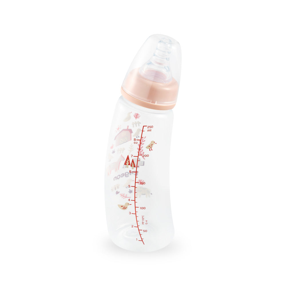 Pigeon Curve Standard Neck Nursing Bottle Pp 250ml Farm