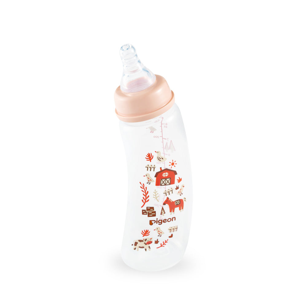 Pigeon Curve Standard Neck Nursing Bottle Pp 250ml Farm
