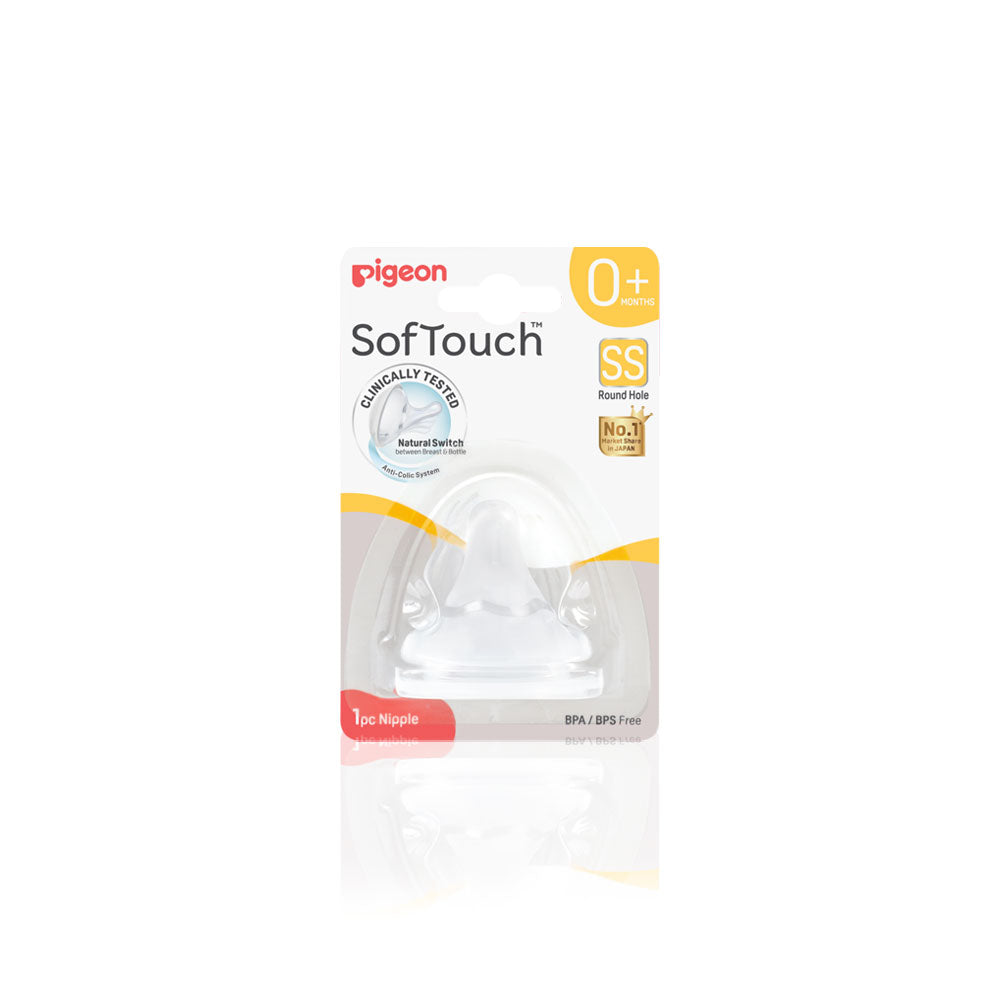 Softouch Wide Neck Nipple 1 Pc SS