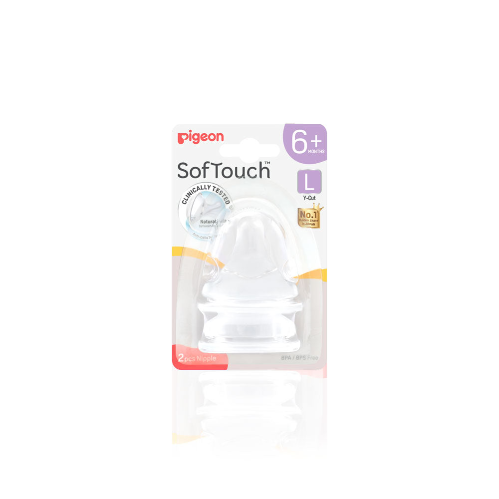 Softouch Wide Neck Nipple Pk-2