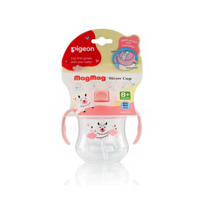 Pigeon Mag Mag Straw Training Cup Matte Pink