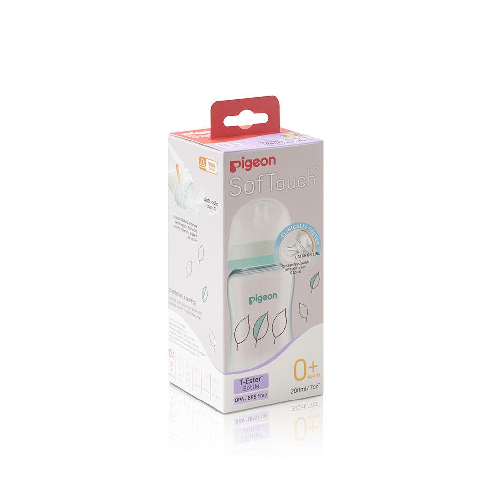 Softouch Wide Neck Feeder T-Ester 200ml Leaf