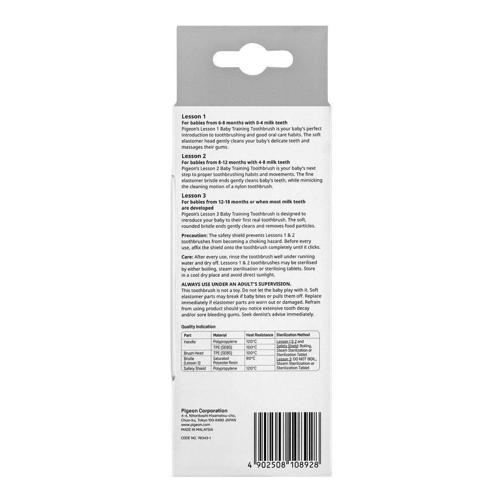 Children Training Toothbrush Lesson 123 Set