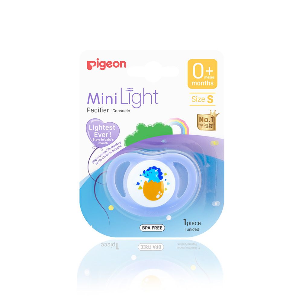 Mini Light Pacifier (S) Boy Dino Egg