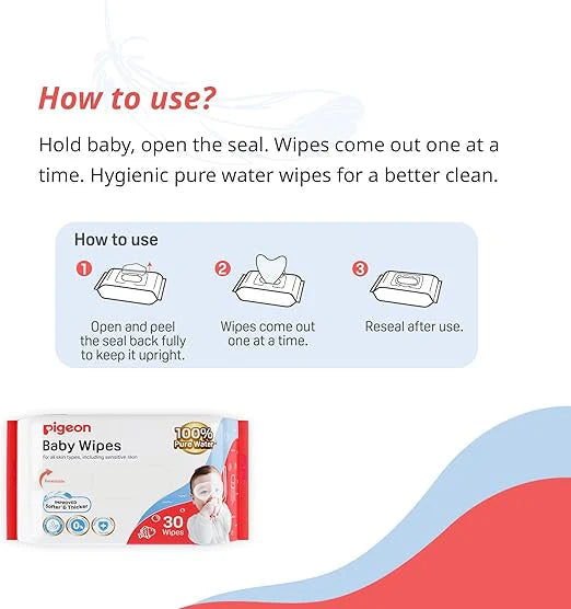 Wipes Pure Water 30 Sheets