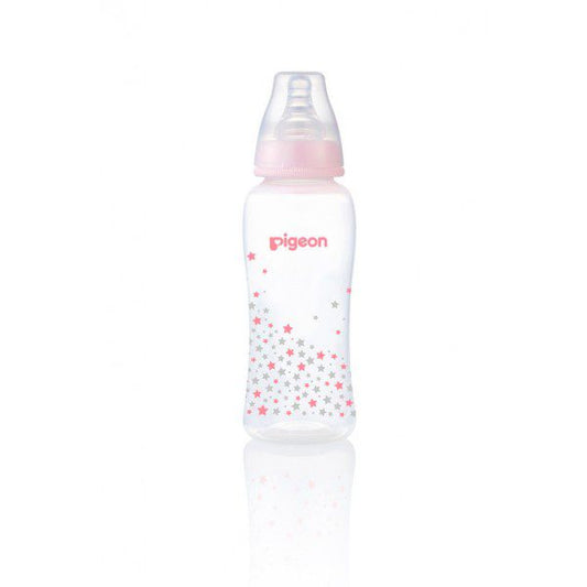 Pigeon Standard Neck Nursing Bottle With Peristaltic Nipple (Pp)