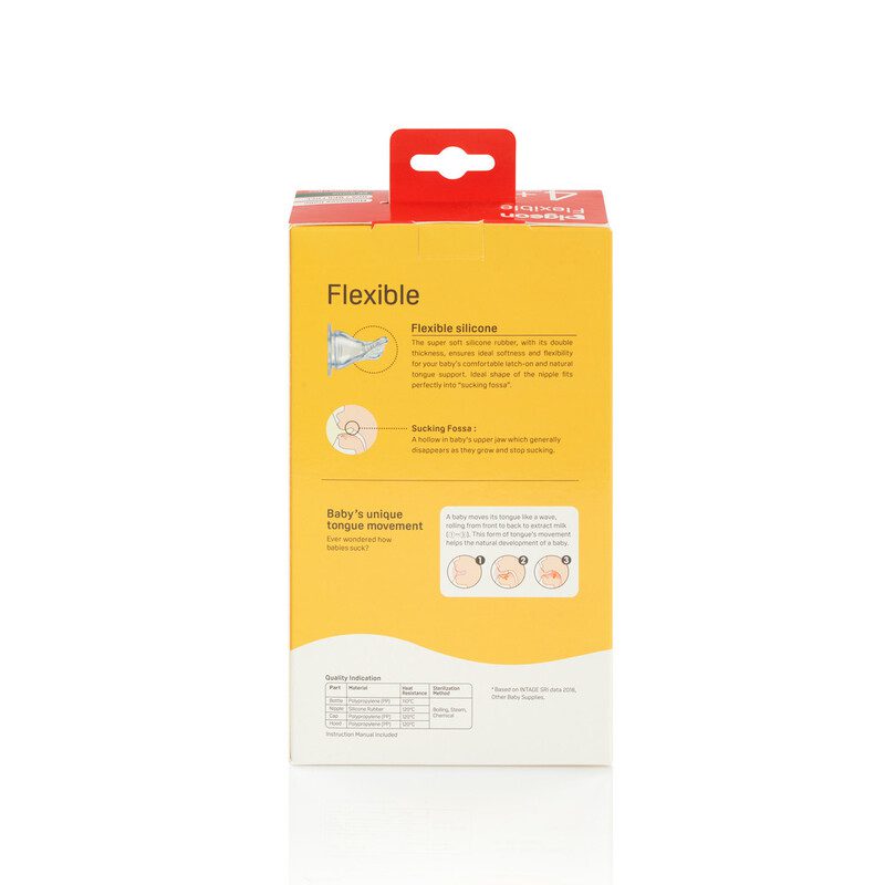 Flexible Standard Neck Feeding Nursing Bottle KPP 240ml (Pk-2)
