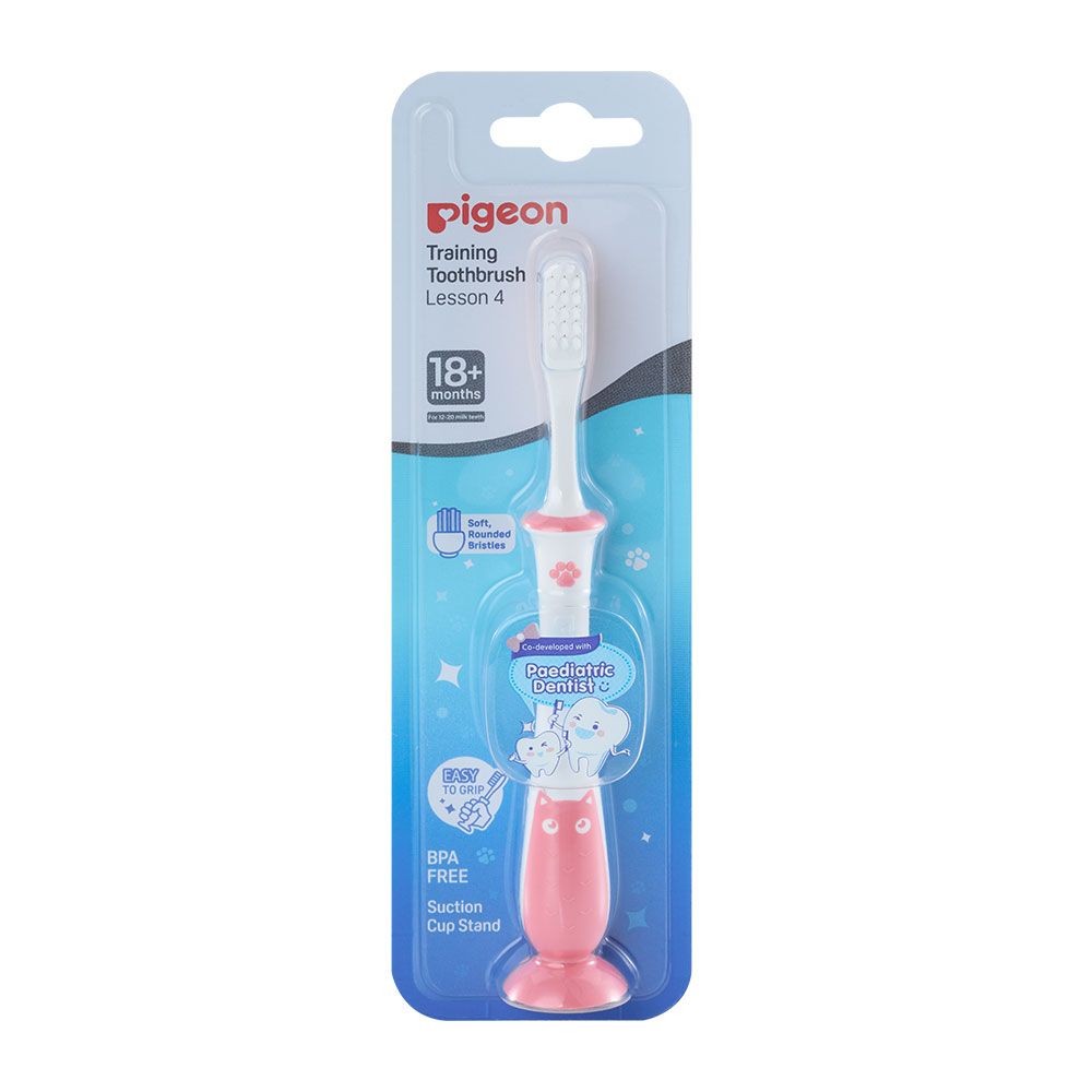 Children Training Tooth Brush Lesson-4 Pink