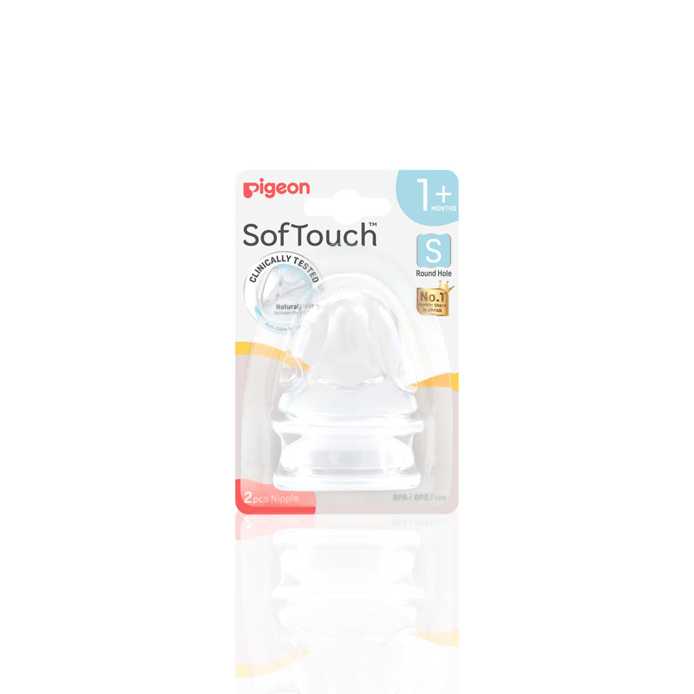 Softouch Wide Neck Nipple Pk-2 – 1M+