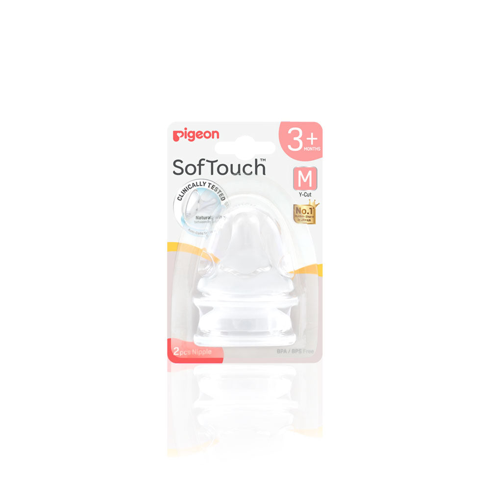 Softouch Wide Neck Nipple Pack 2 – 3 Months+