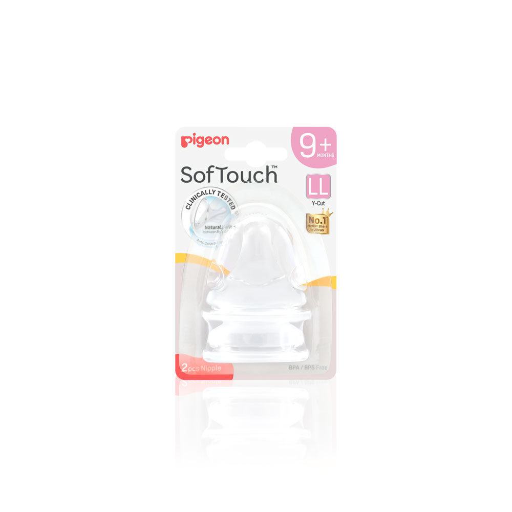 Softouch Wide Neck Nipple Pk-2 – 6M+