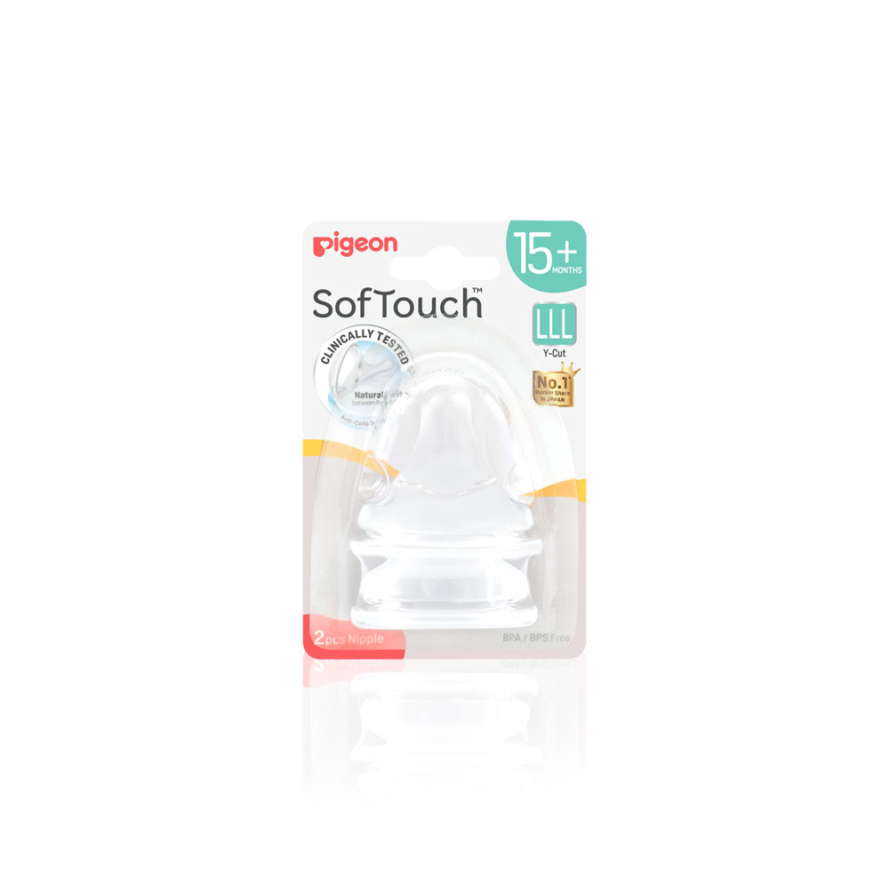 Softouch Wide Neck Nipple Pack 2 – 15 Months+