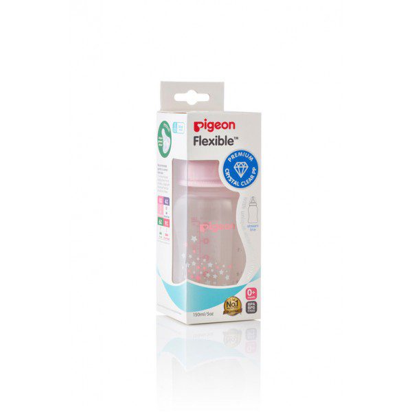 Pigeon Standard Neck Nursing Bottle with Peristaltic Nipple (PP)