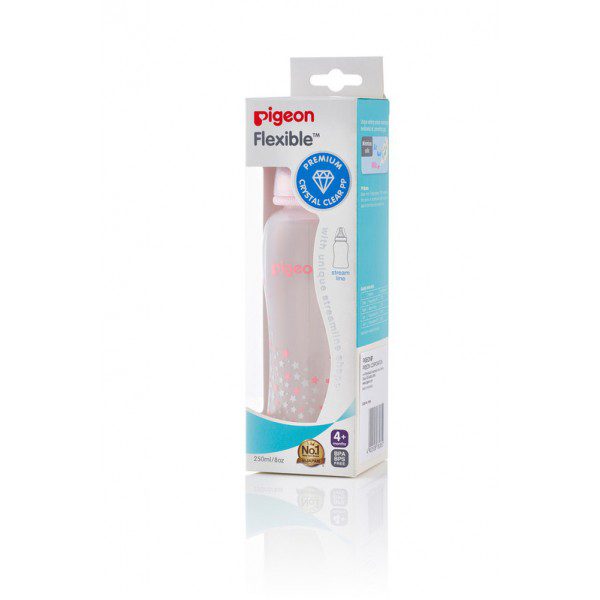 Pigeon Standard Neck Nursing Bottle With Peristaltic Nipple (Pp)