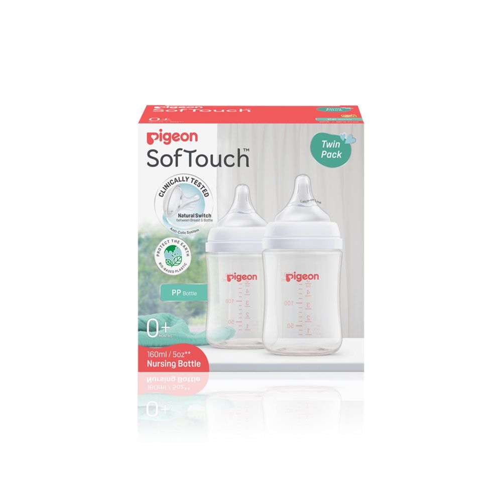 Softouch Bpp Wide Neck Nursing Bottle 160ml Pk-2