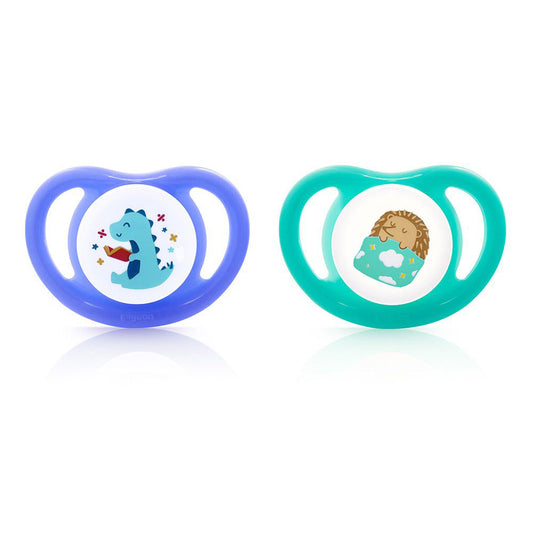 Pacifier Pk-2 (M) Dino Bday & Hedgehog