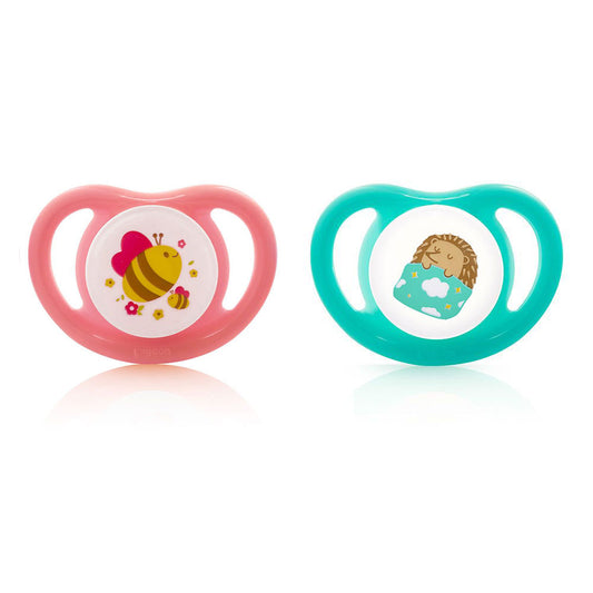Pacifier Pk-2 (M) Bee & Hedgehog