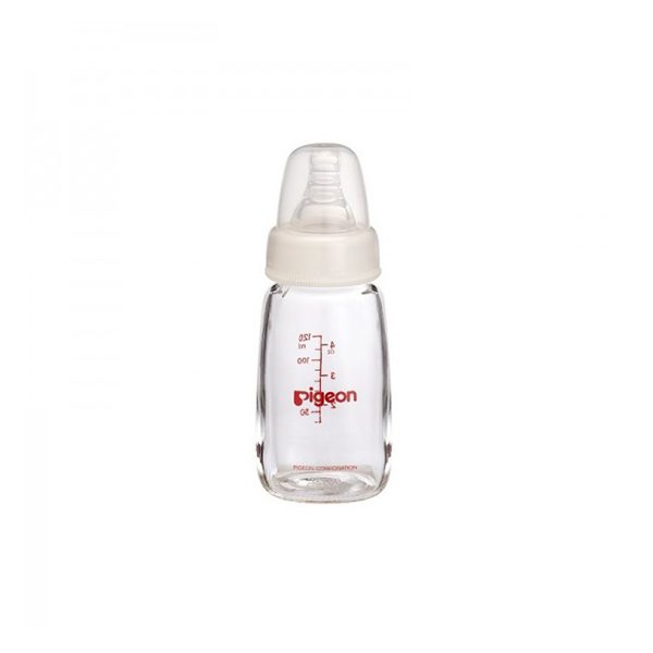 Pigeon Standard Neck Nursing Bottle With Peristaltic Nipple (Glass)