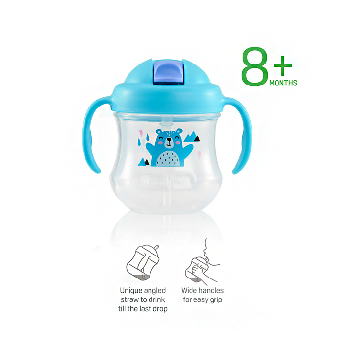 Pigeon Mag Mag Straw Training Cup Matte Blue