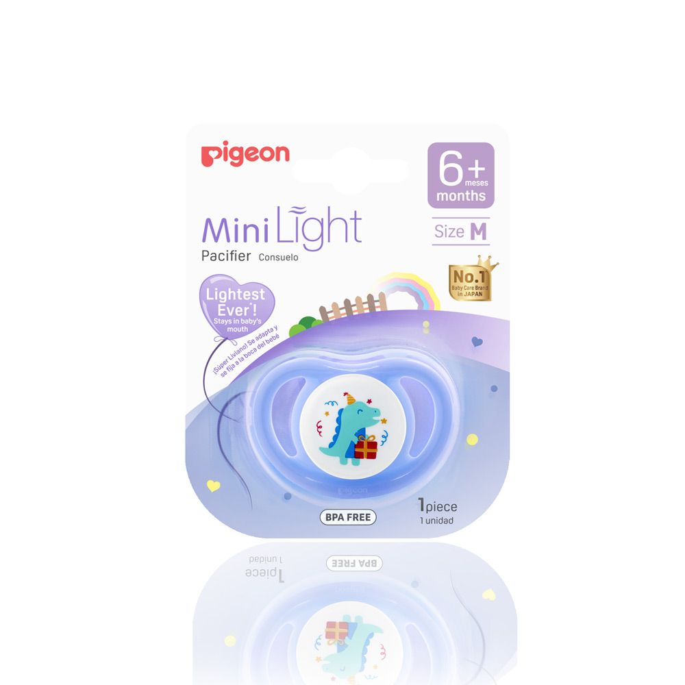 Mini Light Pacifier (M) Boy Dino Birthday