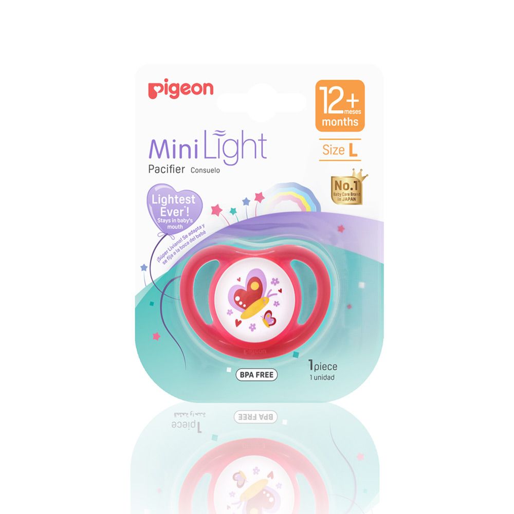 Mini Light Pacifier (L) Girl Butterfly
