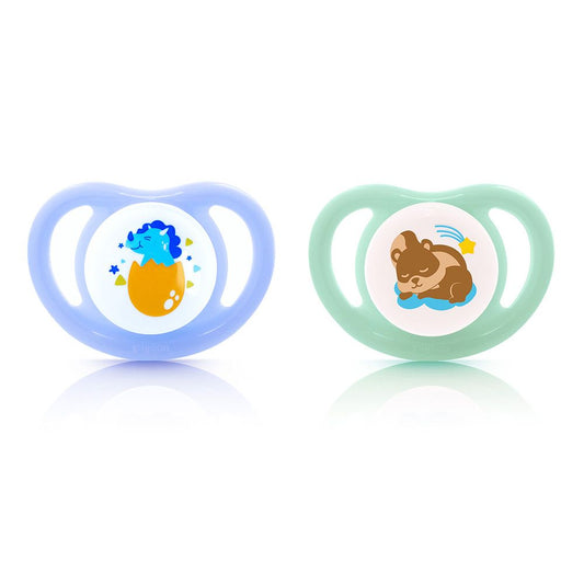 Pacifier Pk-2 (S) Dino Egg & Squirrel